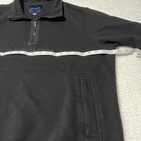 American Eagle Men’s Black Quarter Zip Pullover, EUC, Size Large - Picture 6 of 11